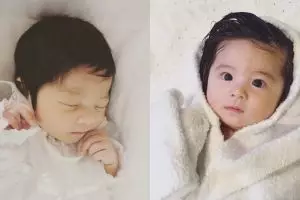 Usia 6 bulan, 10 potret bayi berambut lebat ini bikin pengen menimang