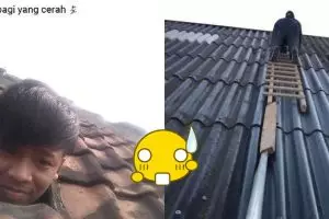 8 Kelakuan orang di atap rumah ini nggak masuk di akal, konyol banget