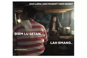 11 Meme 'Suzanna & tukang sate' versi 2018 ini bikin nyengir horor