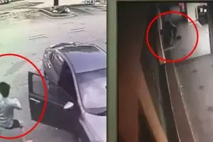 Ditodong pakai parang, aksi pasangan lawan perampok ini bikin melongo