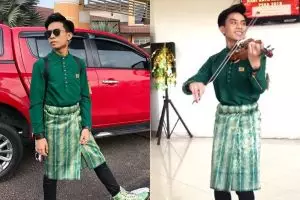 Pria asal Malaysia ini cover lagu Lagi Syantik pakai biola, keren abis
