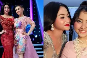 10 Potret kompak Dewi Perssik & keponakannya yang jago nyanyi dangdut