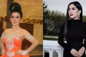 7 Transformasi rambut Syahrini, keriting hingga jambul khatulistiwa
