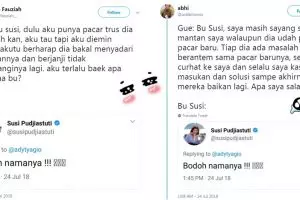 10 Cuitan warganet curhat percintaan ke Bu Susi ini bikin ikutan galau