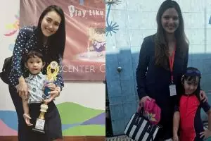 Orangtua idaman, begini gaya 7 seleb saat temani anaknya ke sekolah