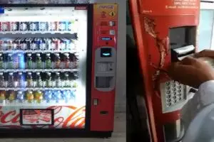 Orang ini baru pertama pakai vending machine, pengalamannya kocak abis