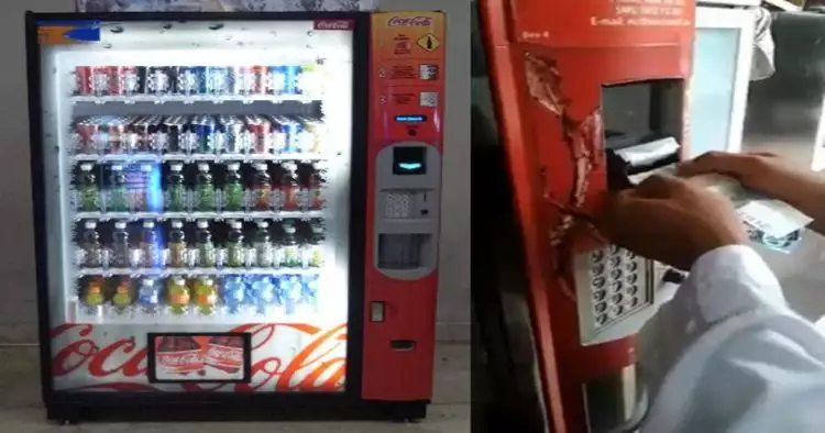 Orang ini baru pertama pakai vending machine, pengalamannya kocak abis