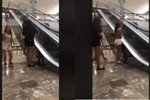 Ini akibatnya kalau suka iseng main di eskalator, fatal