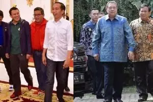Ini beda 5 gaya pertemuan koalisi Jokowi & Prabowo bahas Pilpres 2019