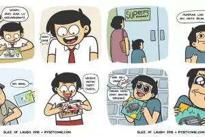 7 Komik strip trik dapat mainan ala anak 90-an ini kocak abis