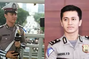 10 Pesona Bripda Andre, polisi ganteng yang bikin kamu semangat 86!