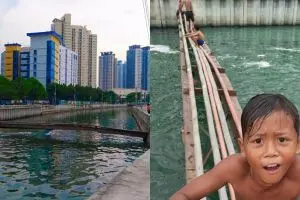 Foto Kali Item terlihat jernih di era Ahok, begini perdebatan warganet