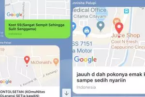 13 Nama unik lokasi di Google Maps ini bikin ngakak & mikir aneh-aneh