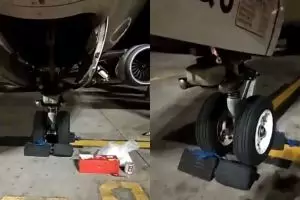 Ini yang terjadi pada pesawat yang sedang parkir saat gempa Lombok 