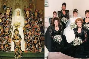 Beda banget, begini 10 desain busana bridesmaid jadul 