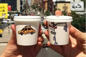 Lukisan cantik di 7 cup ini bikin kamu lupa kalo kopi itu pahit