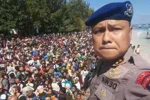 Penampakan kondisi Pulau Gili usai dikosongkan dari warga dan turis