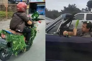 10 Kelakuan pengendara ini kocaknya bikin cengar-cengir di jalan