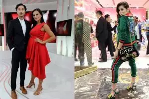 Tak takut bahaya, begini gaya 7 seleb pakai high heels saat hamil