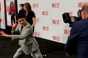 Ini 4 momen tak terduga Iko Uwais saat hadiri premiere Mile 22 di AS