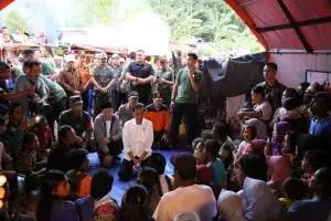 Korban gempa Lombok capai 436 jiwa, Presiden Jokowi menginap di tenda