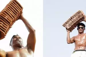 10 Potret kuli genteng beraksi bak binaragawan, macho abis