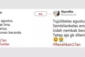 20 Cuitan kocak #recehkan17an ini bikin kaum jomblo teriak histeris