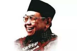 Momen HUT RI yang ke-73, makam Gus Dur berubah jadi Merah-Putih