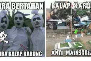 6 Meme balap karung ini serunya bikin kamu semangat ikutan lomba