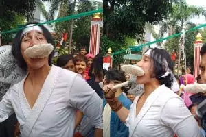 7 Potret keseruan seleb ikutan lomba 17 Agustus, ada yang juara nih