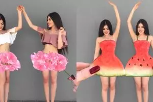 8 Pemotretan cewek kembar ini kreatif abis, beda dari biasanya