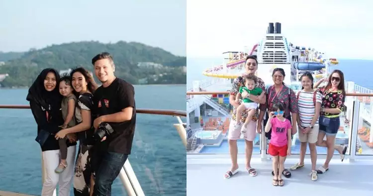 Adu gaya 7 keluarga seleb liburan naik kapal pesiar, mana paling kece?