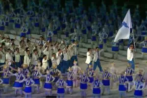 6 Potret kekompakan Korut & Korsel di pembukaan Asian Games 2018
