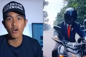Teka-teki stuntman Jokowi naik motor sport, ini jawaban Kaesang