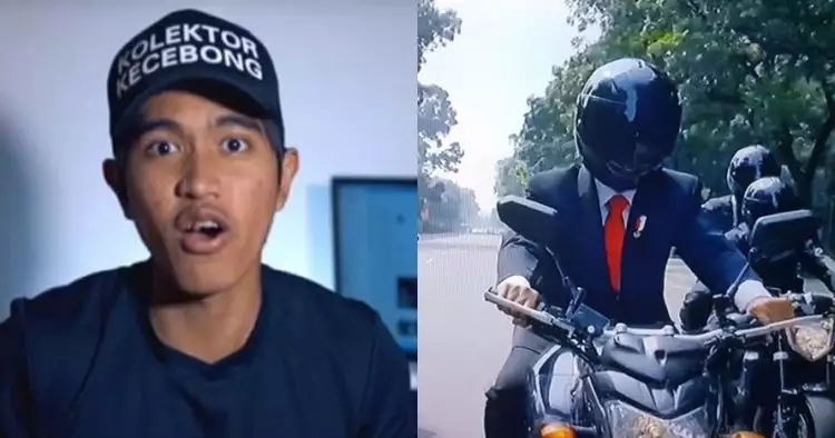 Teka-teki stuntman Jokowi naik motor sport, ini jawaban Kaesang