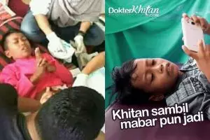 Gaya 7 anak saat disunat ini kocak abis, mau kasihan tapi bikin ngakak