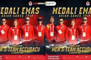 Tim paralayang putra raih emas, salah satunya mantan pelipat parasut