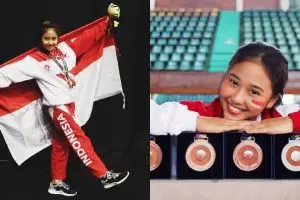 10 Potret imutnya Rifda, pesenam artistik yang maju ke laga final AG 