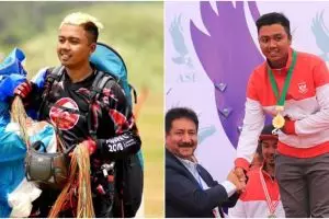 Emas ketujuh Indonesia diraih mantan tukang lipat parasut ini 