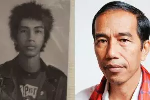 Beredar foto lawas pria mirip Jokowi berambut punk, ini klarifikasinya