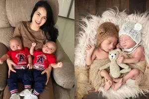 10 Potret lucunya Magha & Degha, bayi kembar Kadek Devi yang gemesin