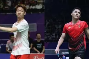 Kelakuan Kevin ngintip Jonatan yang lagi tanding, bikin warganet gemes