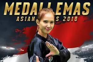 Raih emas ke-30, Wewey pesilat cantik nge-vlog bareng Presiden Jokowi