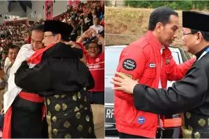 10 Momen hangat kebersamaan Jokowi-Prabowo nonton final pencak silat