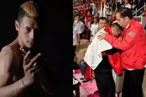 10 Gaya keren Hanifan Yudani, pesilat yang memeluk Jokowi & Prabowo