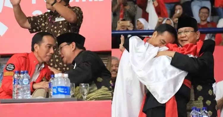 Begini tanggapan Prabowo usai diajak Hanifan berpelukan bareng Jokowi 