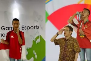 10 Potret kemenangan Ridel Yesaya, peraih medali emas eSports