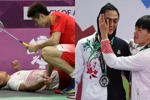 Sikap respek 7 atlet AG terhadap lawannya ini mengundang tepuk tangan