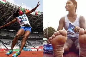 Kisah wanita berjari kaki 12 peraih emas atletik Asian Games 2018