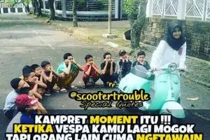 10 Meme 'anak Vespa' ini receh abis, bikin pengen bilang capek deh
